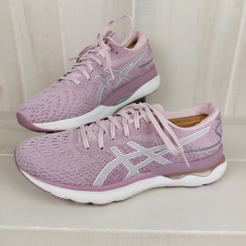 Asics Gel-Nimbus 24 Shoes Womens Size 10.5 Purple Running Sneakers 1012B201